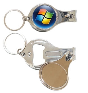 CÓD. 01 - CHAVEIRO CORTADOR DE UNHAS E ABRIDOR DE GARRAFAS.