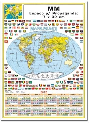 CALENDÁRIO MAPA MUNDI